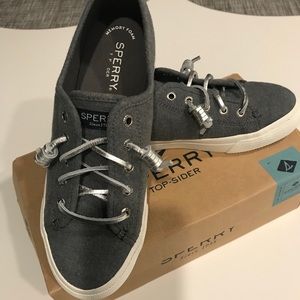 Sperry seacoast wool light grey slip on sneakers size 6.5